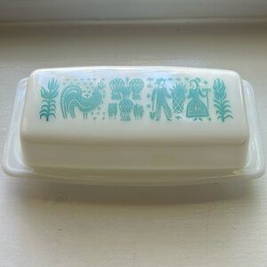 Pyrex Amish butter dish